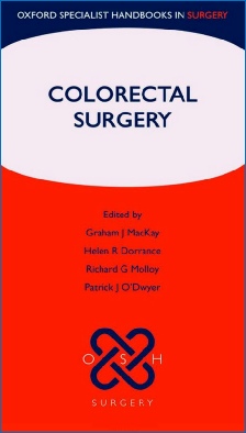 Picture of the book "Colorectal Surgery", published by Oxford University Press. G MacKay and R Molloy editors