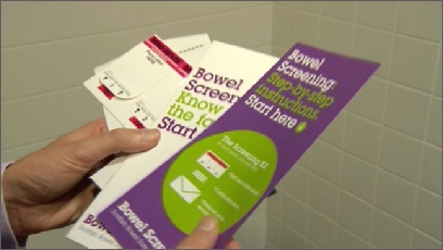 Scottish Bowel screening information pack sent out to patients who are invited to undergo screening